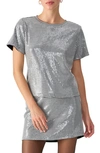 Sanctuary Perfect Sequin Top In Micro Houn