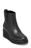 Cole Haan Women's City Almond Toe Wedge Heel Booties In Black