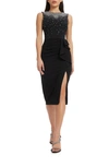 Dress The Population Emily Dress In Black-silver