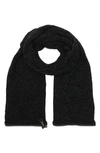 Kurt Geiger London Convertible Chemille Scarf In Black