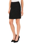 CECE TWEED A-LINE SKIRT