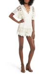 Astr Selena Romper In Ivory