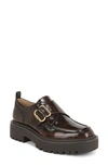 Sam Edelman Lora Monk Strap Shoe In Chestnut