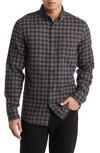 Nordstrom Trim Fit Plaid Flannel Button-down Shirt In Grey- Black Marcus Plaid
