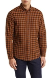 NORDSTROM MARCUS TRIM FIT CHECK FLANNEL BUTTON-DOWN SHIRT