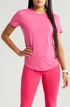 Zella Energy Performance T-shirt In Pink Bright