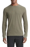 Vince Men's Thermal Crewneck Sweatshirt In Carrillo Green