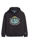Hugo Boss Nfl Los Angeles Chargers Cotton Blend Printed Regular Fit Hoodie In Los Angeles Chargers Black