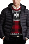 Polo Ralph Lauren Big & Tall Terra Pony Logo Recycled Nylon Puffer Jacket In Black In Polo Black