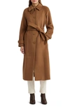 Ralph Lauren Wool Blend Trench Coat In New Vicuna