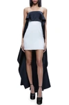 ALICE AND OLIVIA THEDA STRAPLESS HIGH-LOW DRESS