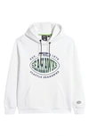 Hugo Boss Boss X Nfl Cotton-blend Hoodie With Collaborative Branding In Seahawks