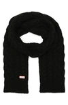 HUNTER HUNTER CABLE KNIT SCARF