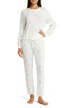 Ugg Gable Brushed Knit Pajamas In Cream Stars