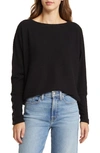 CASLON CASLON(R) SNAP CUFF DOLMAN SLEEVE RIB TOP