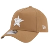 New Era Khaki Houston Astros A-frame 9forty Adjustable Hat In Khaki