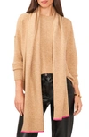 VINCE CAMUTO CREWNECK SWEATER WITH ATTACHED SCARF