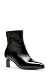 La Canadienne Women's Amely Patent Leather Kitten Heel Booties In Black