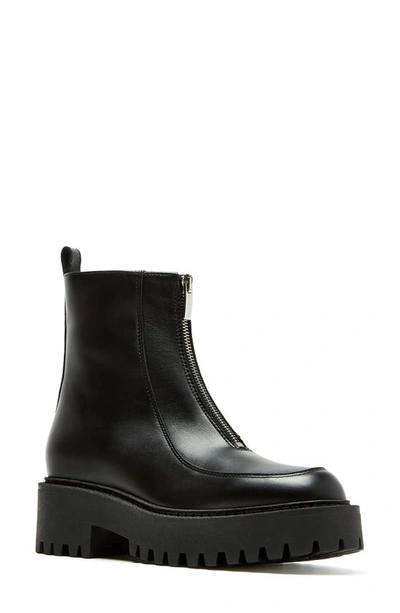 La Canadienne Deon Genuine Shearling Waterproof Bootie In Black
