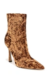 Sam Edelman Women's Ella Pointed Toe Brown High Heel Dress Booties In Copper Bronze