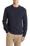 Vince Men's Boiled Cashmere Thermal Crewneck Sweater In Coastal Combo