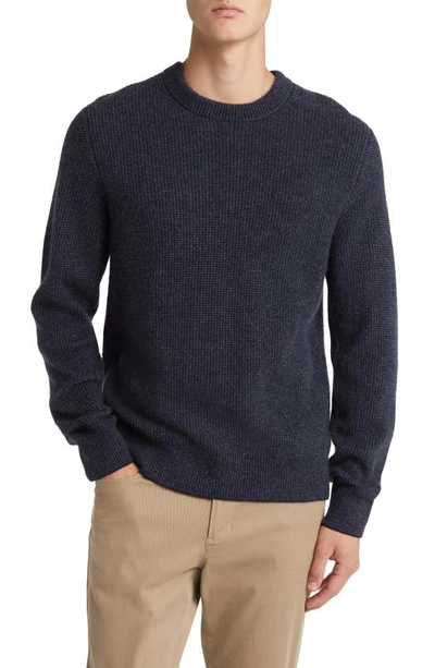 Vince Men's Boiled Cashmere Thermal Crewneck Jumper In Coastal