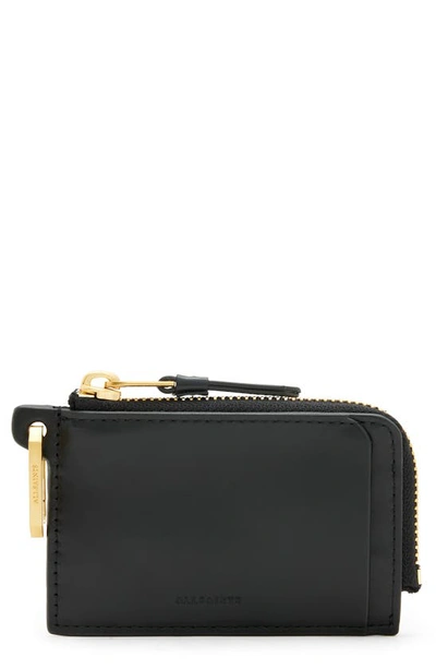 Allsaints Remy Leather Wallet In Black