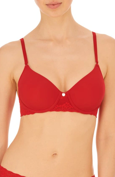 Natori Bliss Perfection Contour Bra In Red
