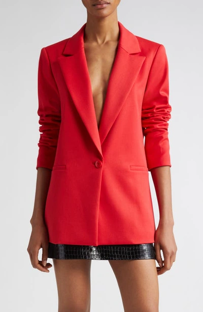 Alice And Olivia Denny Boyfriend Blazer In Red