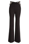 DION LEE CONSTRICTOR BELT BOOTCUT PANTS