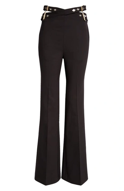 Dion Lee Constrictor Belt Bootcut Pants In Black