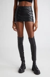 DION LEE REPTILE EMBOSSED LEATHER SKIRT