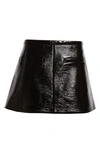 Courrèges Vinyl Shallow Skirt Woman Black