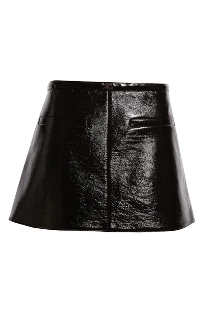 Courrèges Vinyl Shallow Skirt Woman Black