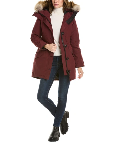 Canada Goose Rosemont Down Parka In Red