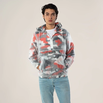 Members Only Men's Translucent Camo Print Popover Jacket In Multi