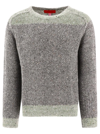 Eckhaus Latta "garden" Sweater In Grey