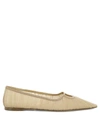 Nensi Dojaka Mesh Overlay Pointed-toe Ballet Flats In Pink