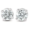 Pompeii3 1/3ct T. W. Round Cut Natural Diamond Screw Back Studs 14k White Gold In Multi