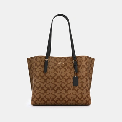 Coach Outlet Mollie Tote In Signature Canvas In Multi