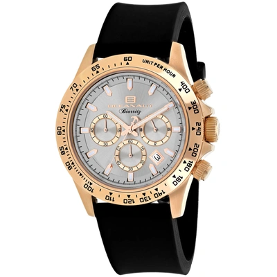 Oceanaut Biarritz Chronograph Quartz Silver Dial Mens Watch Oc6118r In Black / Gold Tone / Rose / Rose Gold Tone / Silver