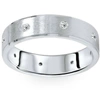 Pompeii3 Mens Platinum 6mm 1/3ct Brushed Diamond Wedding Band In Multi