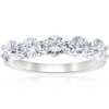 Pompeii3 2cttw Diamond 5 Stone U Prong Wedding Round Cut Ring 14k White Gold In Multi