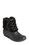 SPERRY SALTWATER QUILTED FAUX FUR BOOT