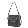Mkf Collection By Mia K Bizzy Faux Crocodile-embossed Vegan Leather Women's Shoulder Handbag In Pink