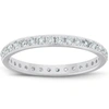 Pompeii3 1/2ct Diamond Wedding Ring Womens Eternity Band 10k White Gold In Multi