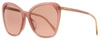 Jimmy Choo Women's Butterfly Sunglasses Ele/f/s Fwm4s Transparent Nude 59mm In Multi