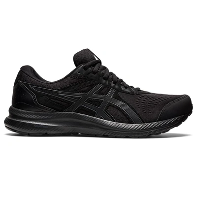 Asics Gel-contend 8 Standard Sneaker In Black/ Carrier Grey