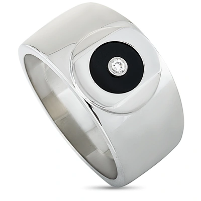 Charriol Sterling Silver Diamond And Onyx Ring In Multi