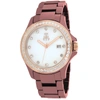 Jivago Ceramic White Mother Of Pearl Dial Ladies Watch Jv9415 In Multi